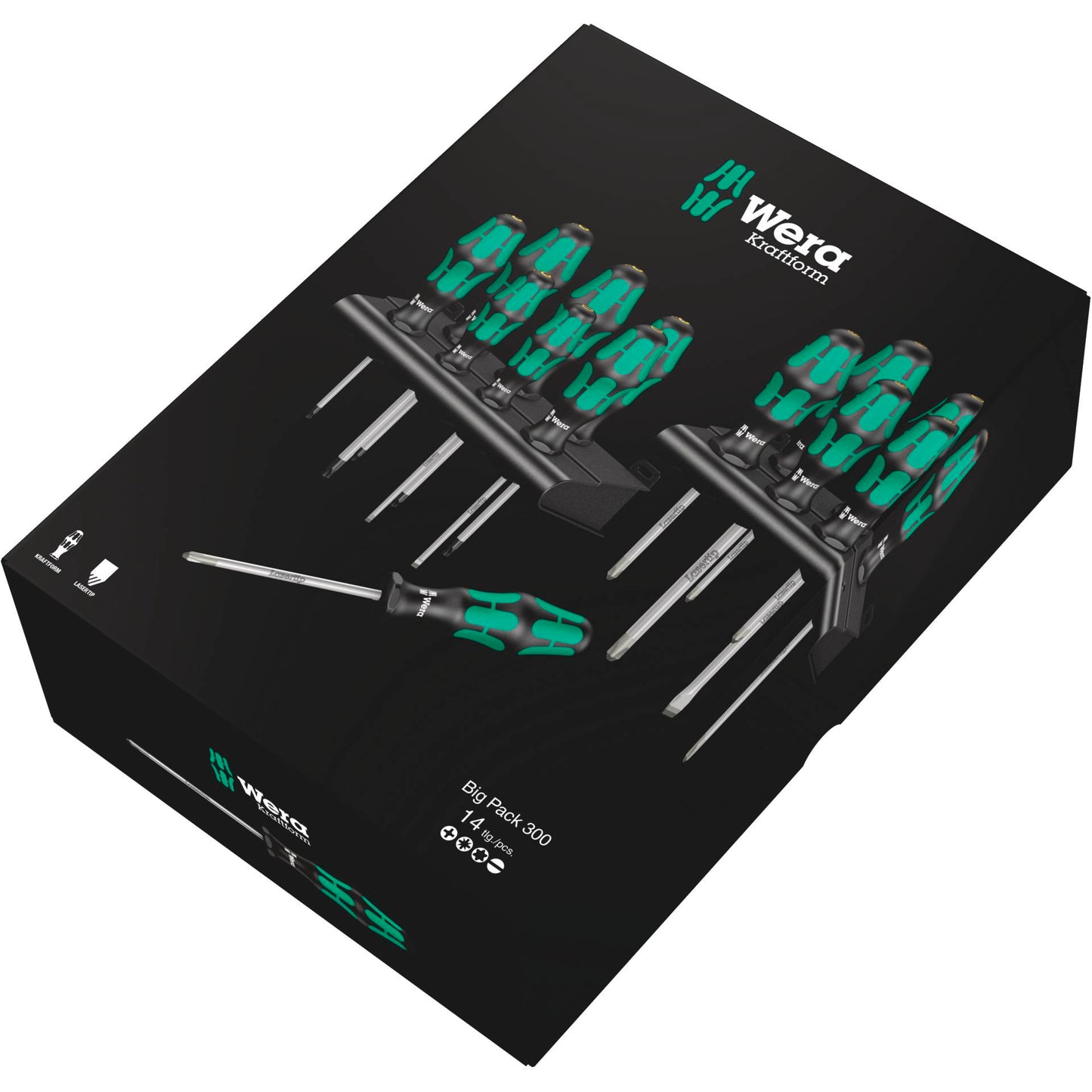 WERA Kraftform Big Pack 300 Screwdrivers 14 pcs.