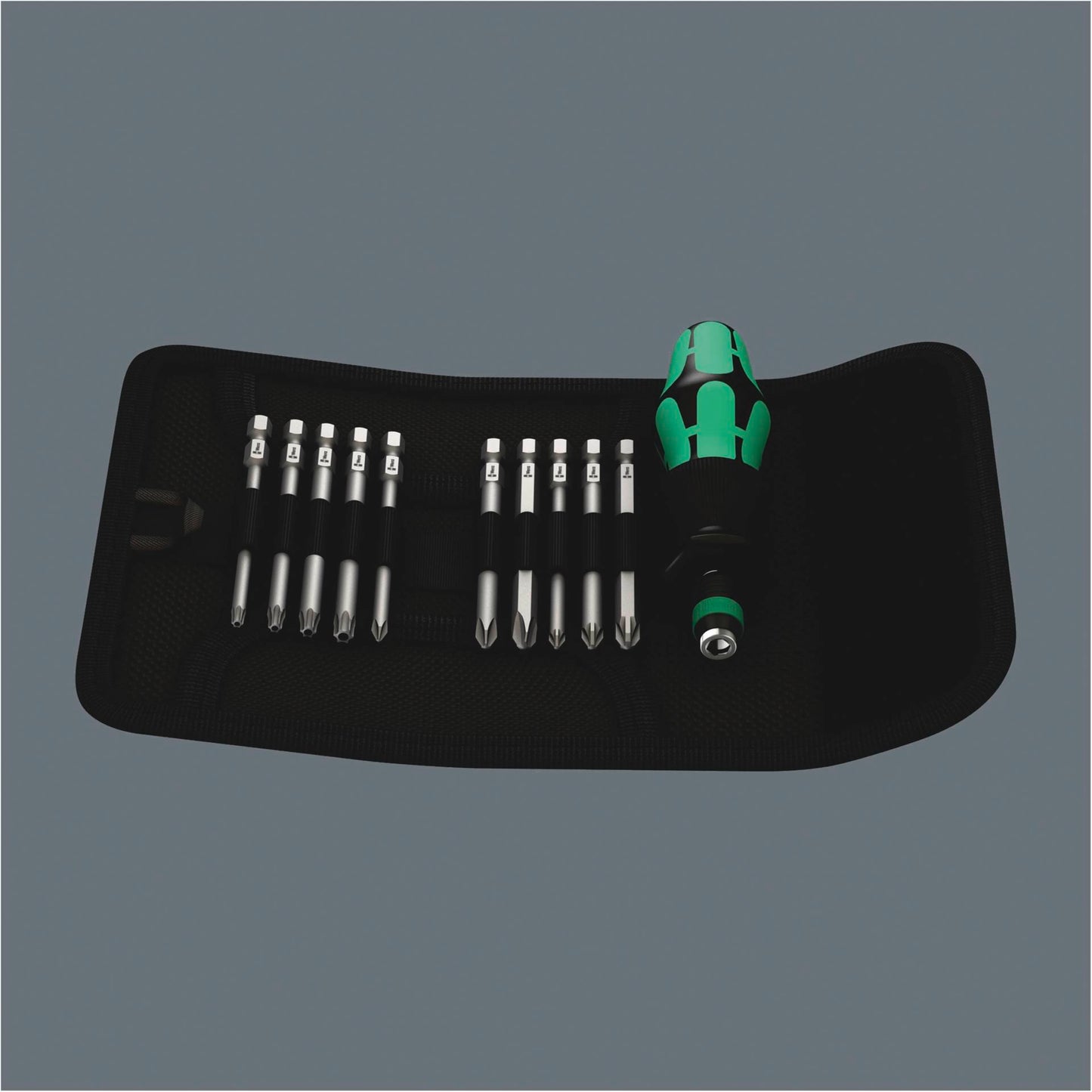 WERA Kraftform Kompakt 41 Pouch with 89 mm-long bits