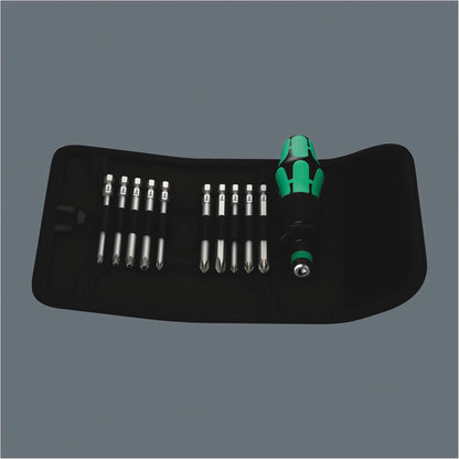 WERA Kraftform Kompakt 41 Pouch with 89 mm-long bits