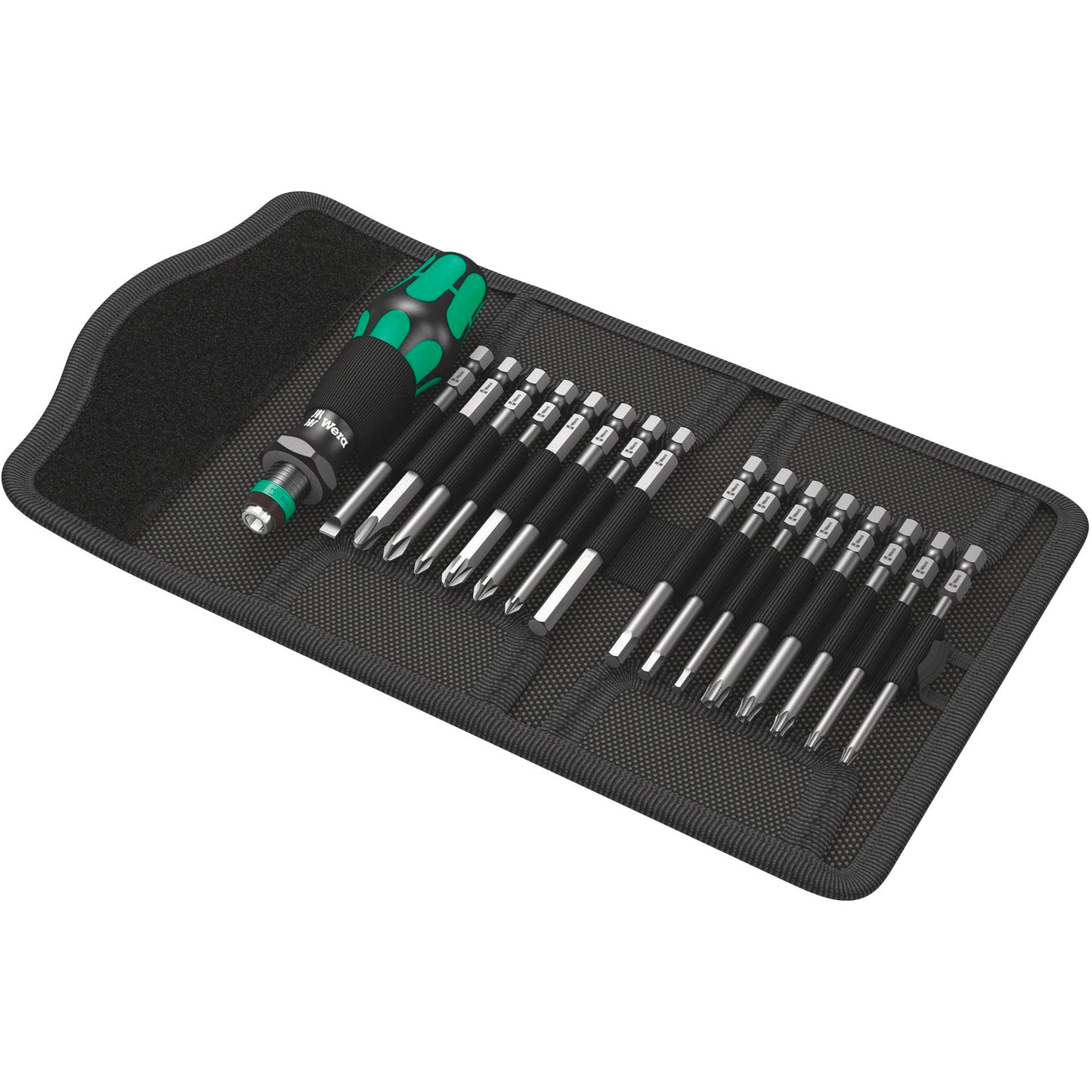 WERA Kraftform Kompakt 60 Pouch with 89 mm-long bits