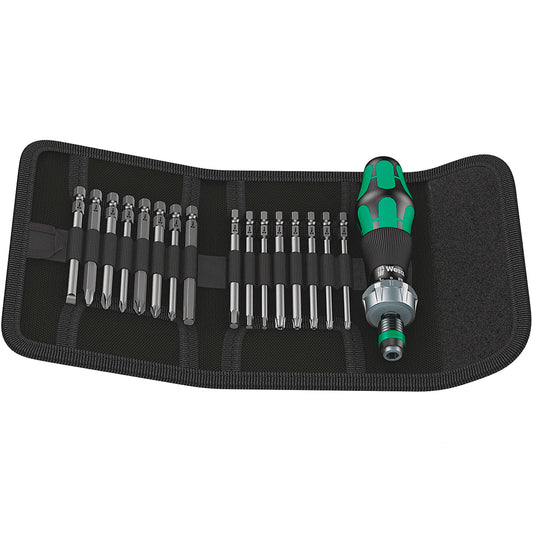 WERA Kraftform Kompakt 60 RA Pouch with 89 mm-long bits