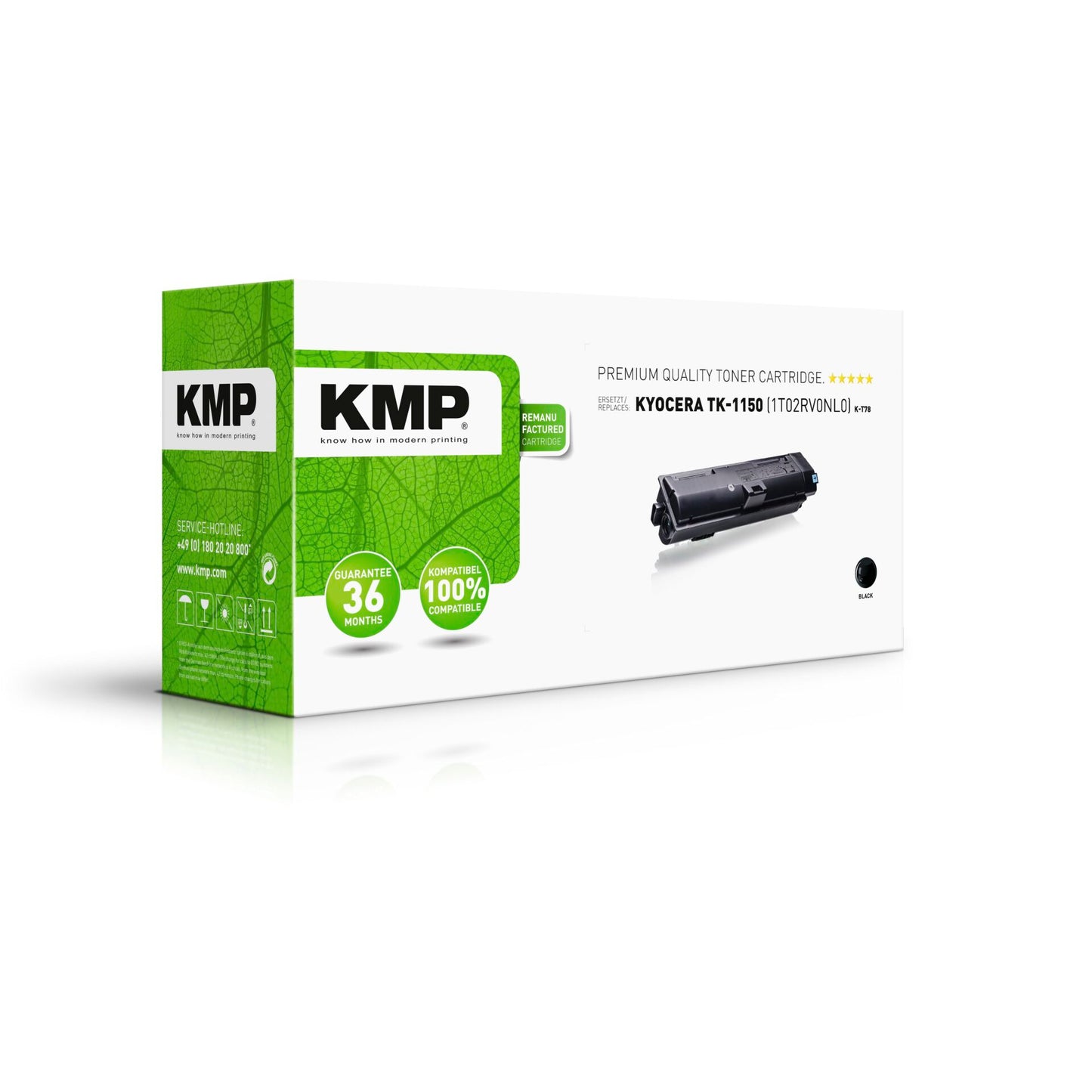 KMP K-T78 Toner black compatible with Kyocera TK-1150