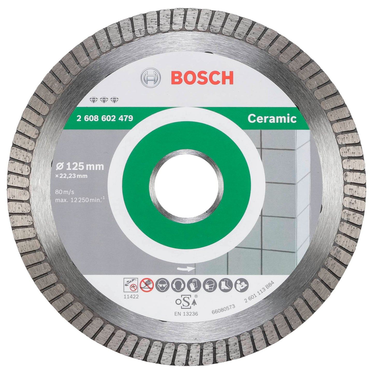 Bosch Diamond Abrasive Blade Extraclean Turbo for Ceramic