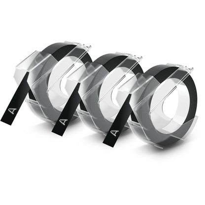 1x3 Dymo Embossing Labels 9mm black