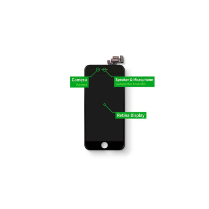 GIGA Fixxoo  iPhone 6s Display Repair Kit black