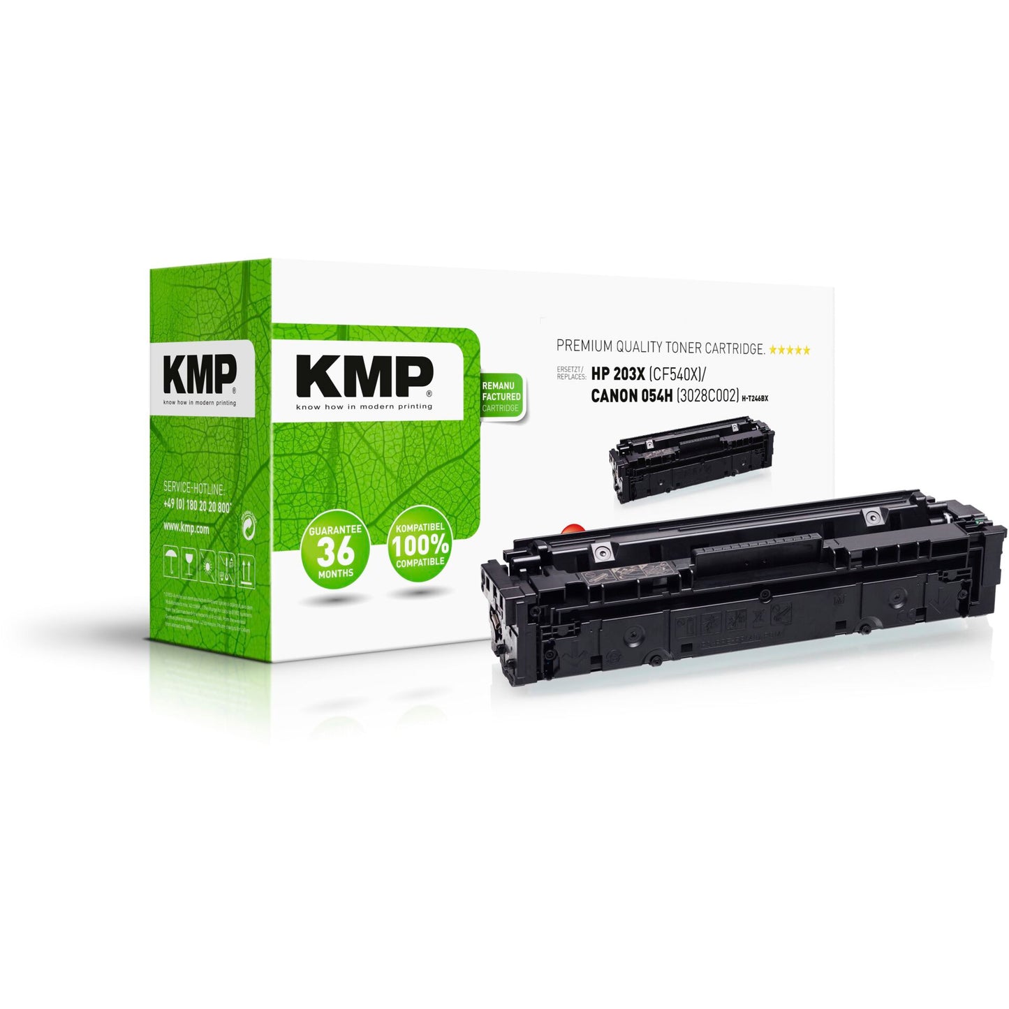 KMP H-T246BX Toner black compatible with HP CF 540 X