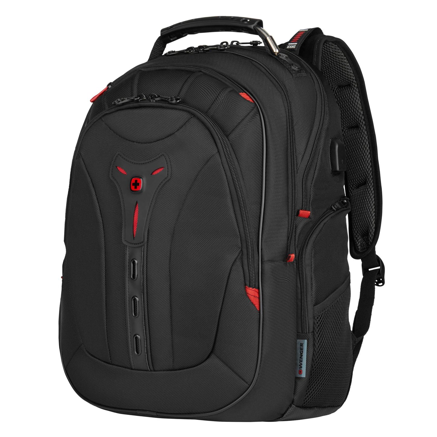 Wenger Pegasus Deluxe Ballistic Notebook Backpack 16  black