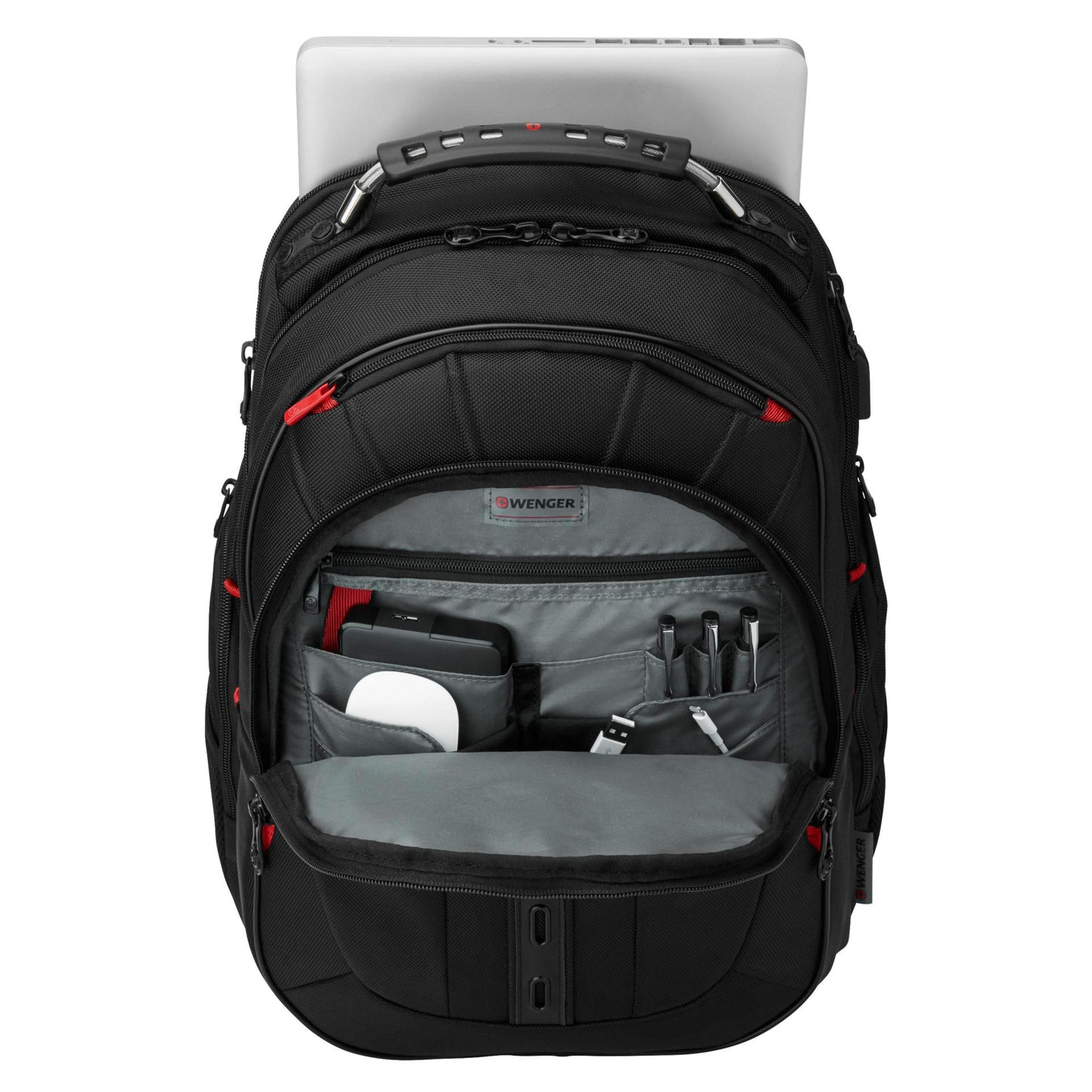 Wenger Pegasus Deluxe Ballistic Notebook Backpack 16  black