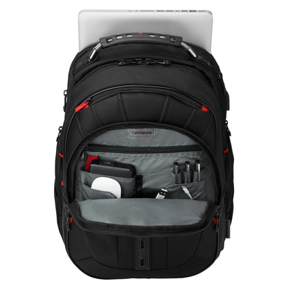 Wenger Pegasus Deluxe Ballistic Notebook Backpack 16  black