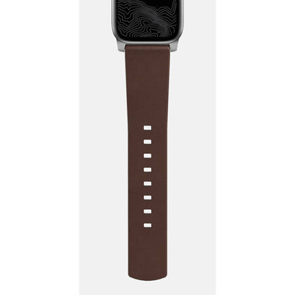 Nomad Strap Modern Leather Brown Connector Silver 38/40/41 mm