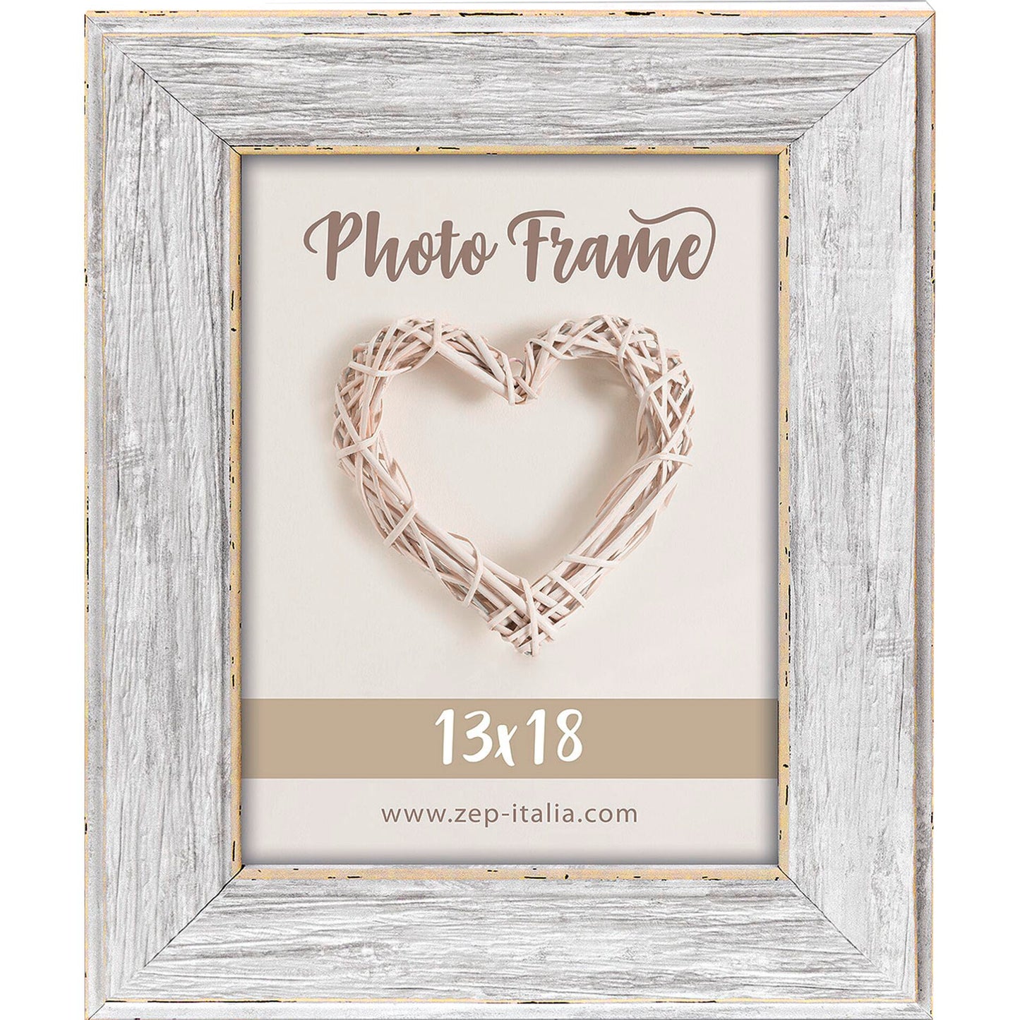 ZEP Todi white             13x18 Resin Frame BE457