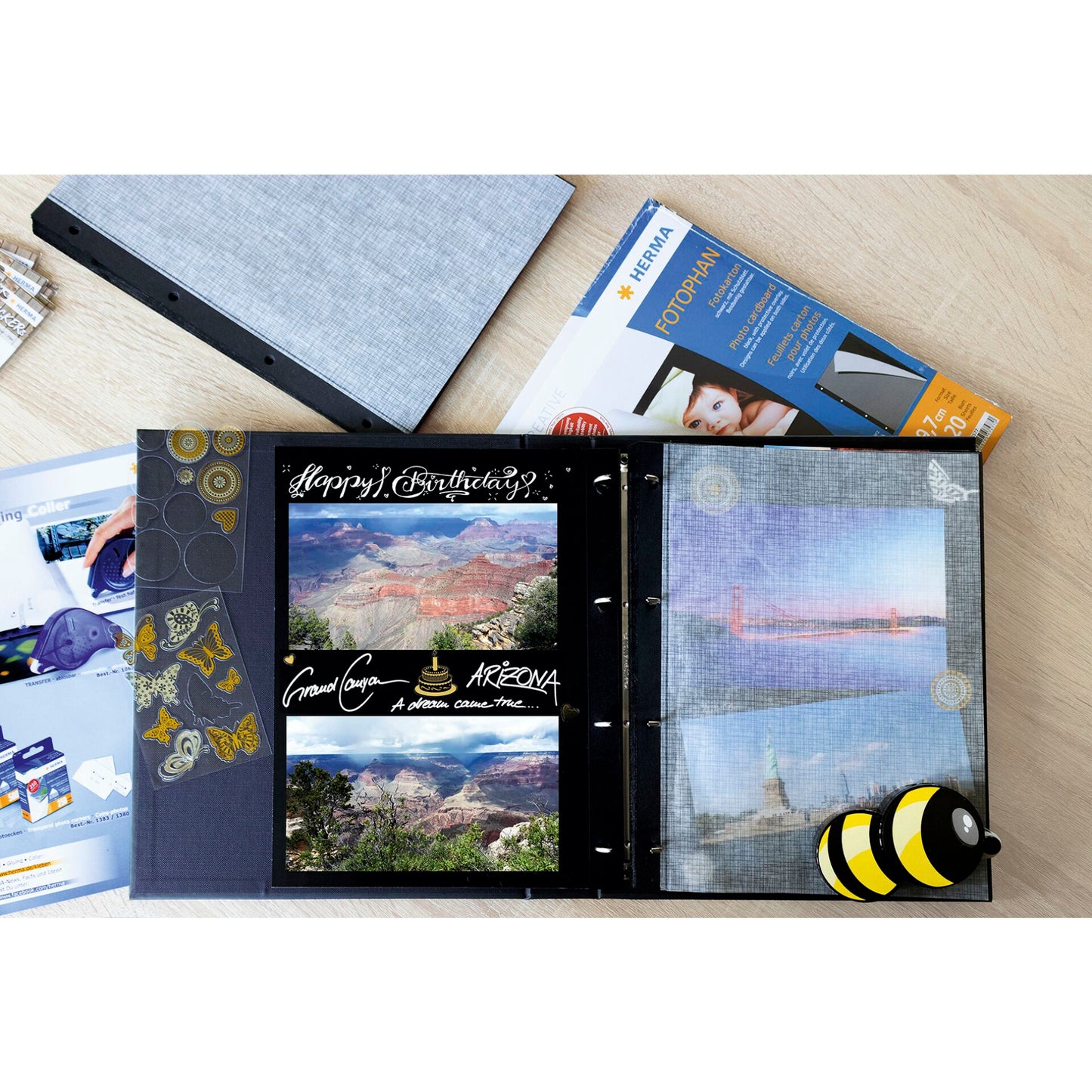 Herma Photo Carton black 20 Sheets 7577