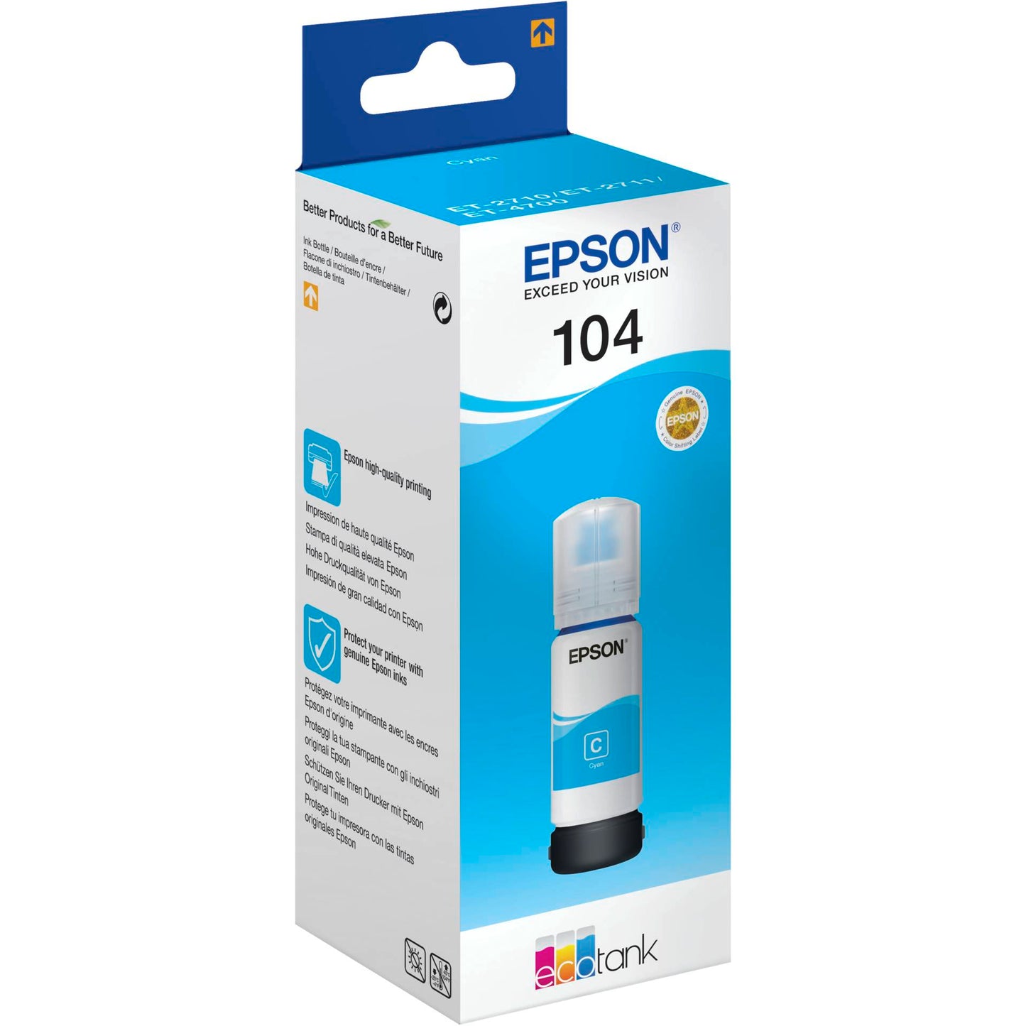 Epson EcoTank cyan T 104 65 ml               T 00P2