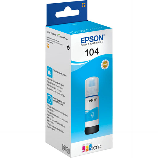 Epson EcoTank cyan T 104 65 ml               T 00P2