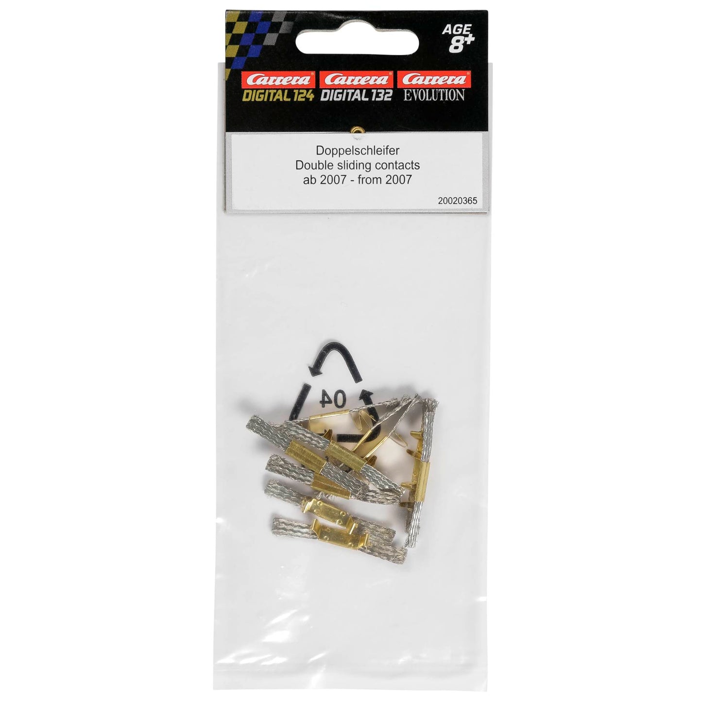 Carrera Double sliding contacts (10) from 2007       20020365