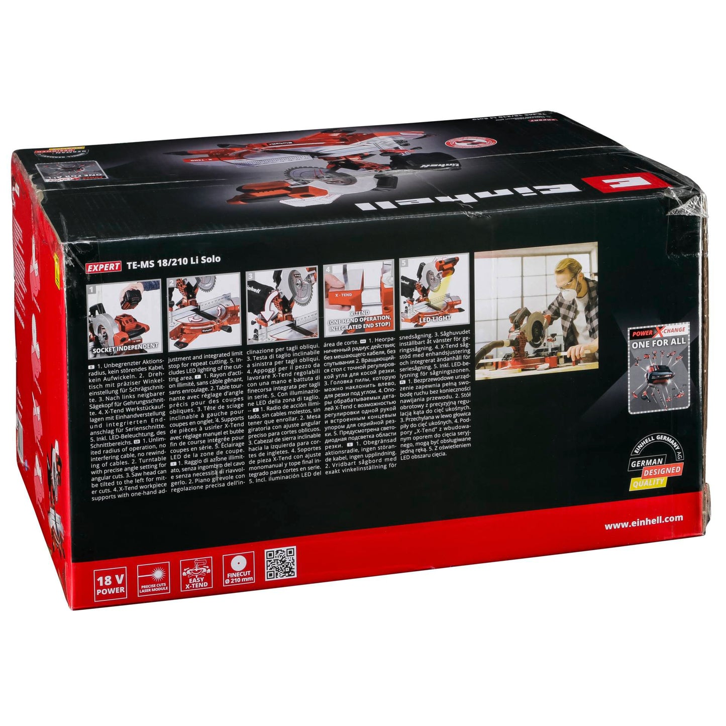 Einhell TE-MS 18/210 Li Solo Cordless Crosscut Saw