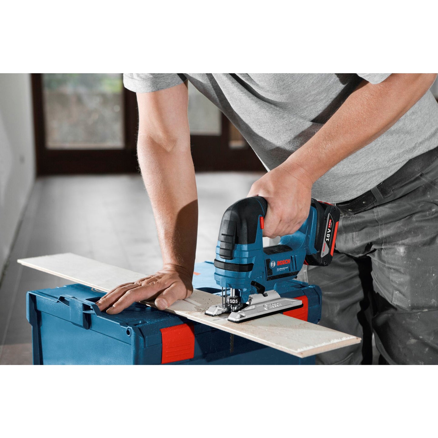 Bosch GST 18V-LI B Cordless Jigsaw  incl. 2x Accus