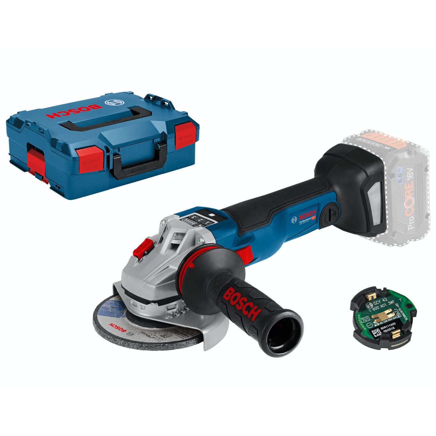 Bosch GWS 18V-10 SC, 150mm Cordless Angle Grinder