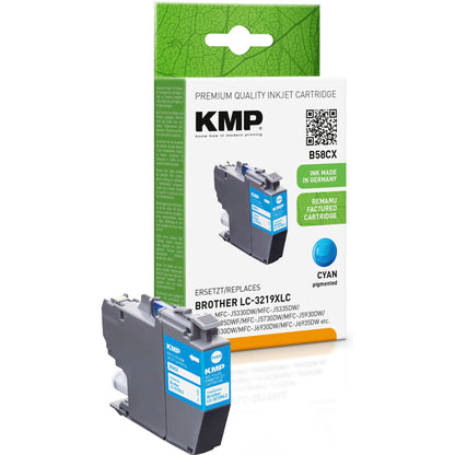 KMP B58CX ink cartridge cyan comp. with Brother LC-3219XLC