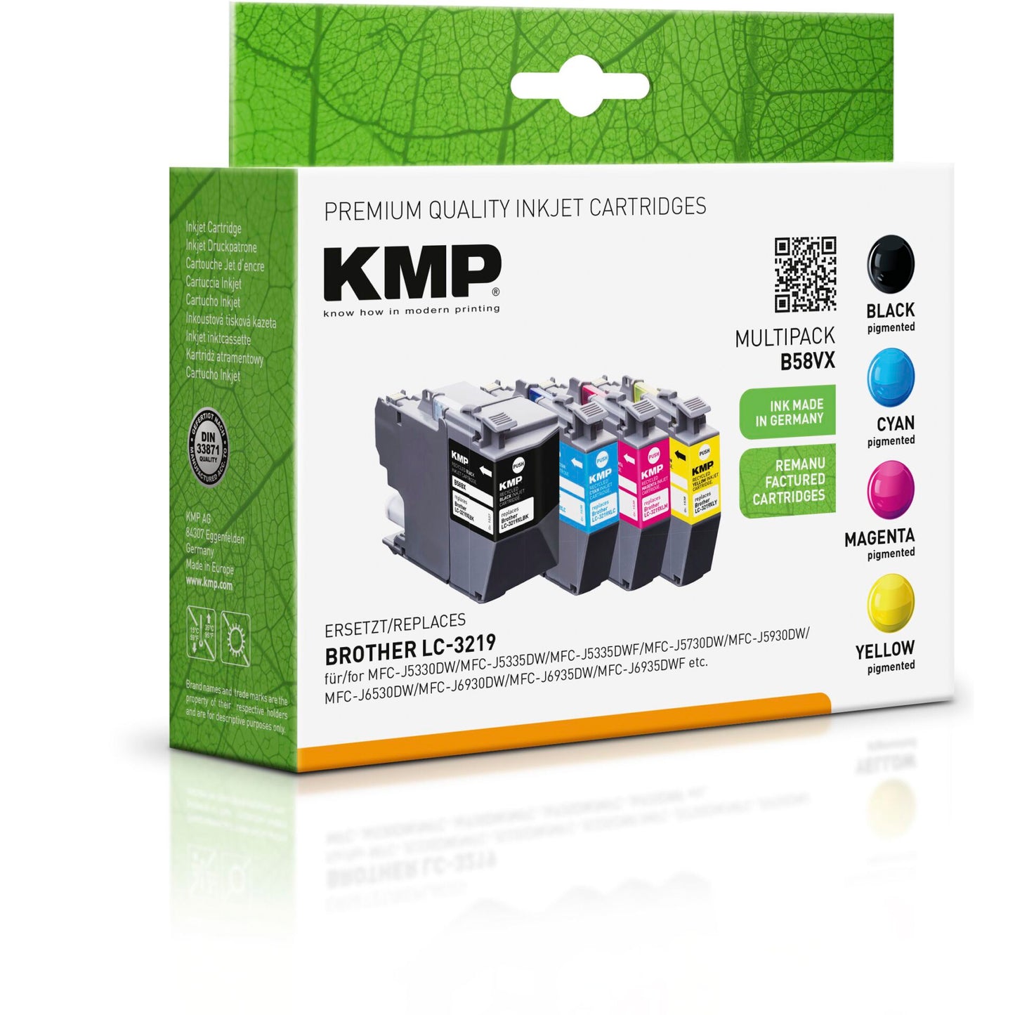 KMP B58VX Promo Pack BK/C/MY/Y comp. with Brother LC-3219VALDR