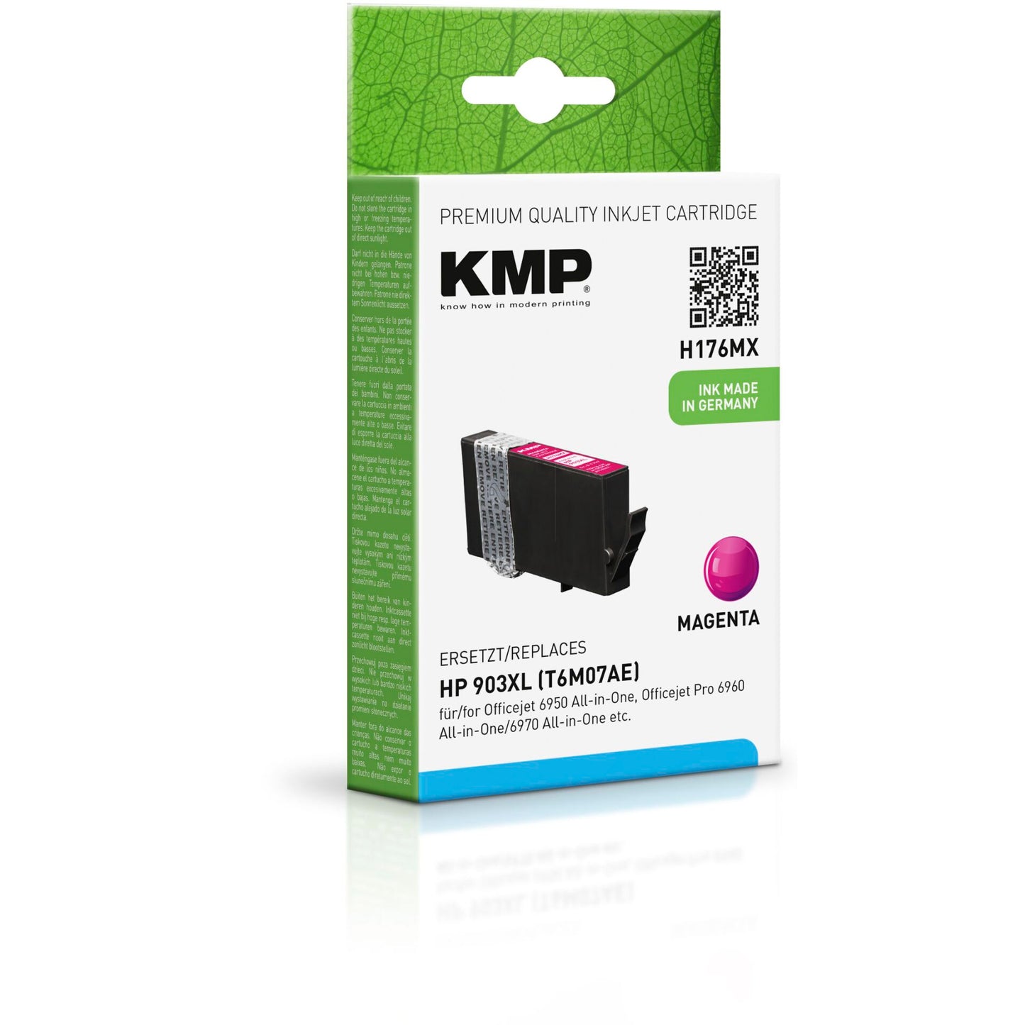 KMP H176MX ink cartridge magenta compatible with HP T6M07AE 903XL
