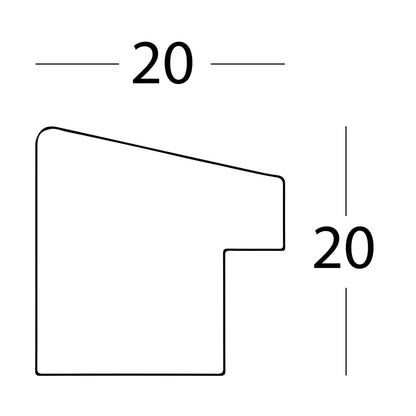 Walther Fiorito light oak 20x20 Wood incl. Passepartout EF220E
