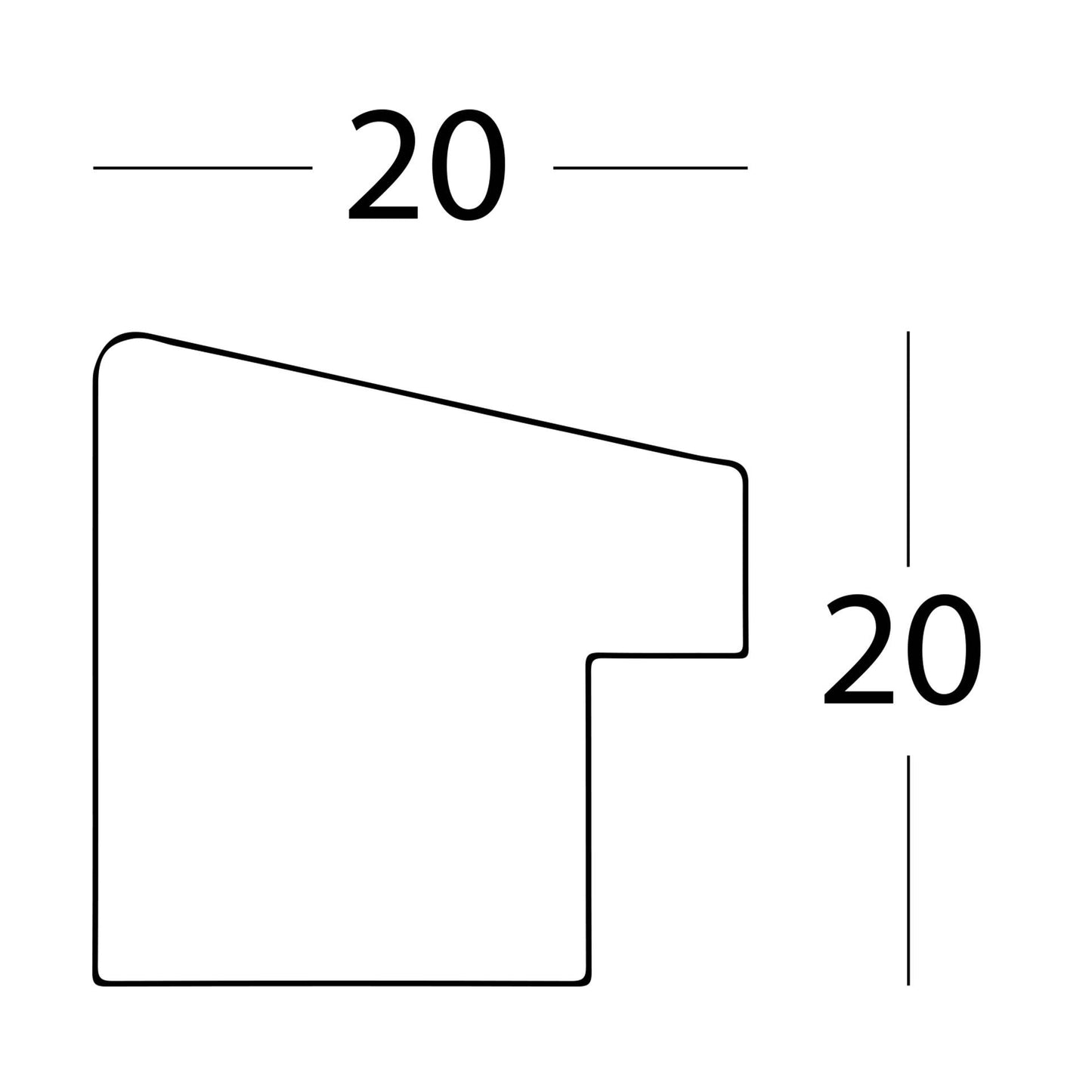 Walther Fiorito light oak 30x30 Wood incl. Passepartout EF330E