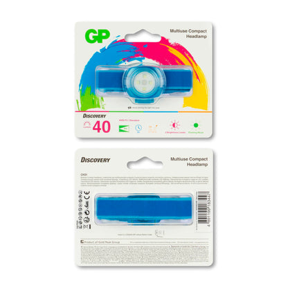 GP Head Lamp  CH31      40 Lumen 2 x CR 2025 blue 260GPACTCH31003