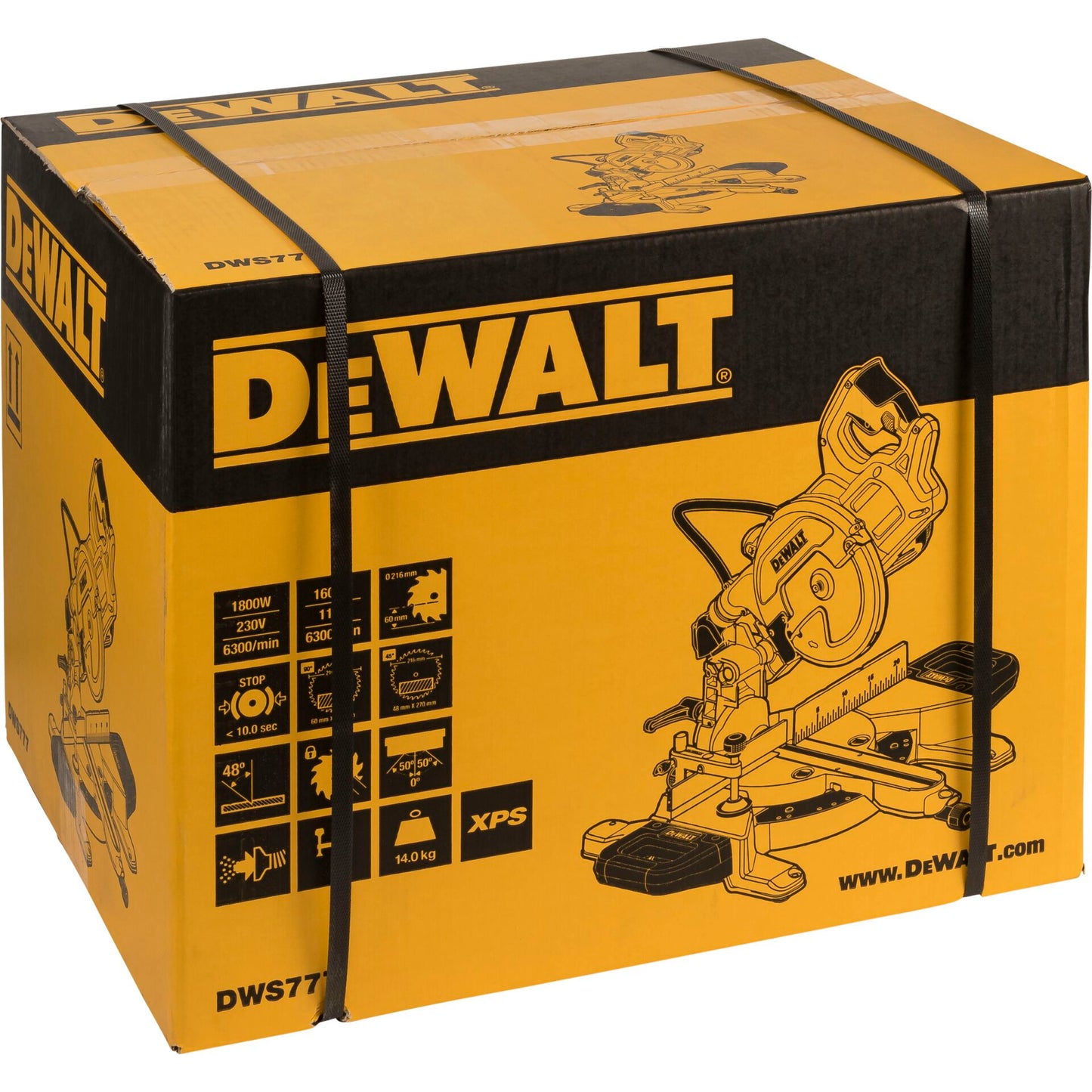 DeWalt DWS777-QS Mitre Saw  216 mm, 1800 Watt