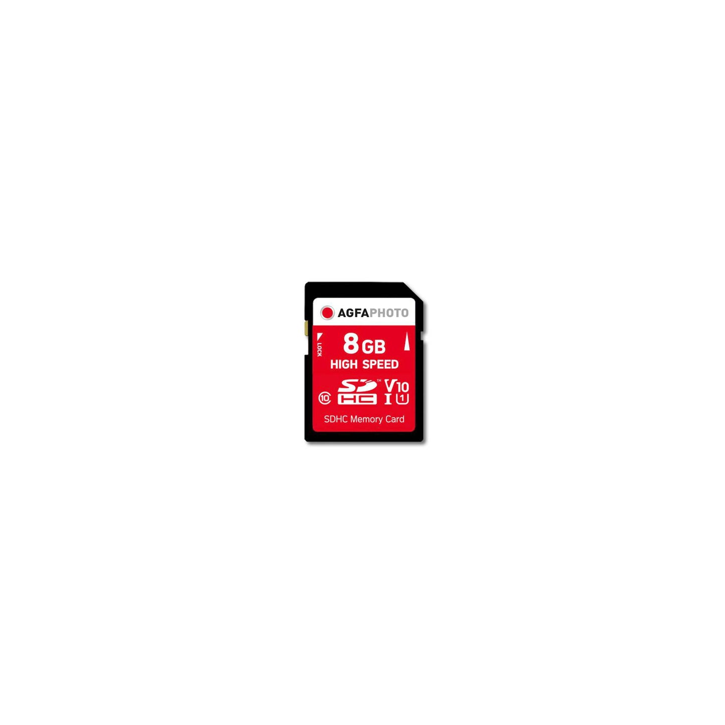 AgfaPhoto SDHC Card 8GB High Speed Class 10 UHS I U1 V10