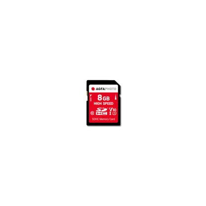AgfaPhoto SDHC Card 8GB High Speed Class 10 UHS I U1 V10