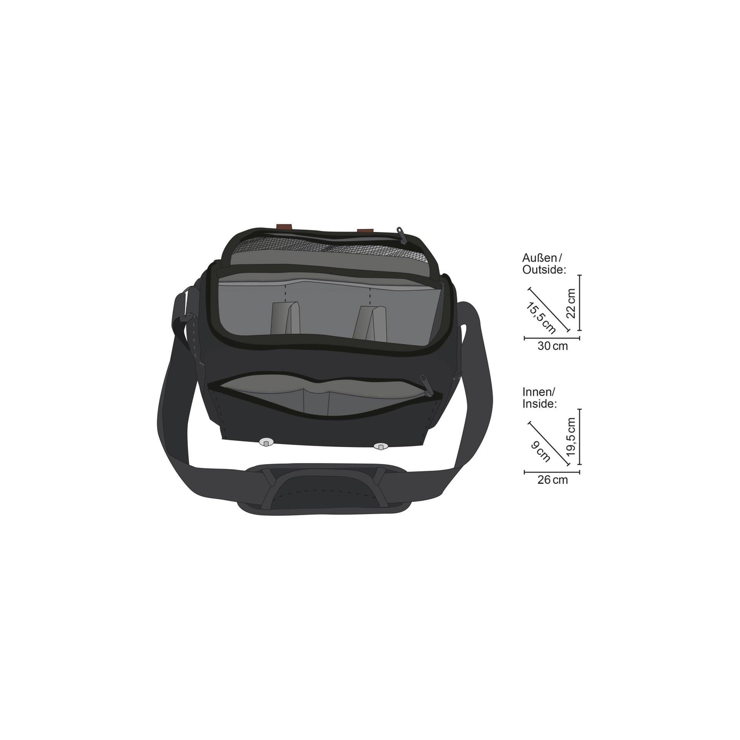 Mantona Camera bag Milano grande black