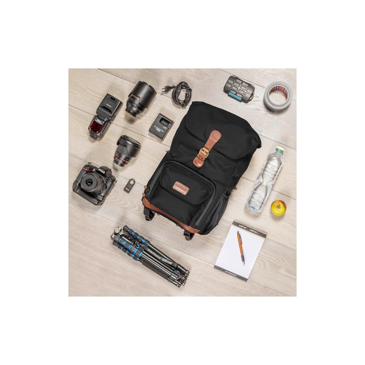 Mantona Photo Backpack Luis junior black Retro