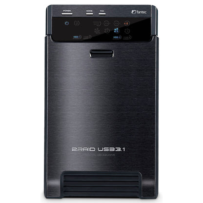 FANTEC  QB-X2U31R black 2 x 3,5 SATA Raid HDD USB 3.1