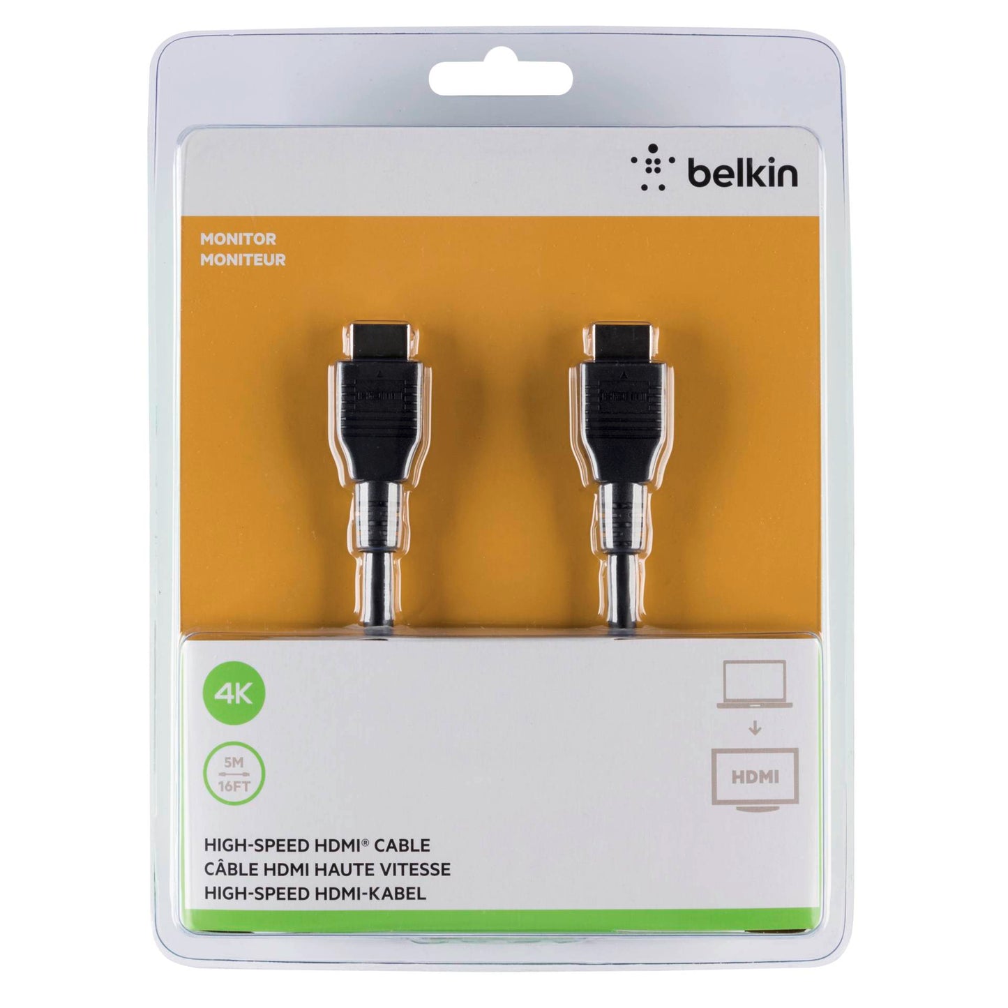 Belkin HDMI Standard Audio Video Cable 4K/Ultra HD Compatible 5m
