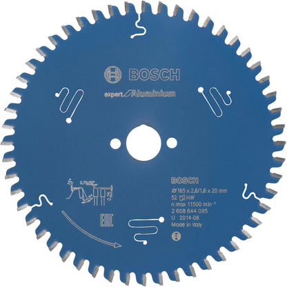 Bosch Circ. Saw Blade EX AL H 165x20-52