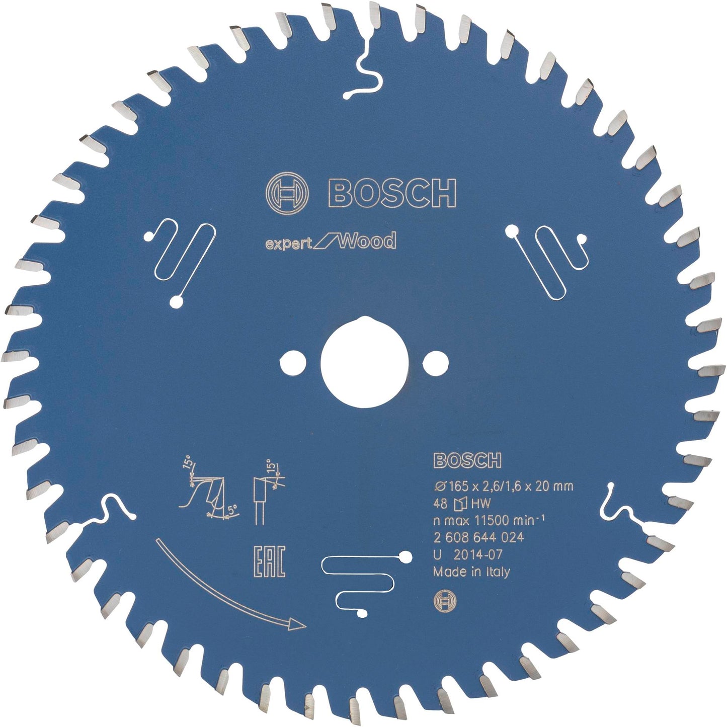 Bosch Circ. Saw Blade EX WO H 165x20-48