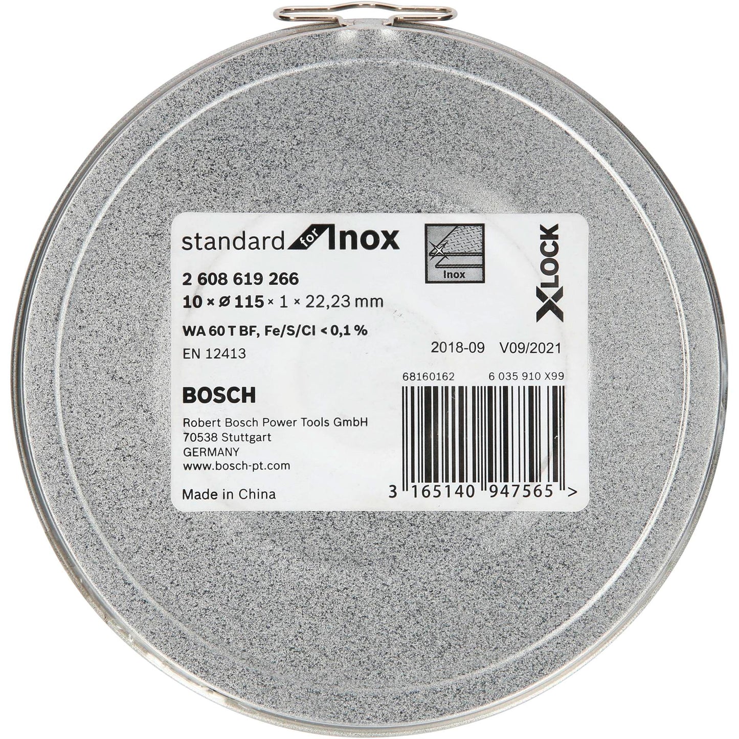 Bosch X-LOCK Cutting Disc Set Inox   10x115x1mm
