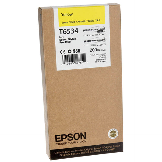 Epson ink cartridge yellow T 653 200 ml              T 6534