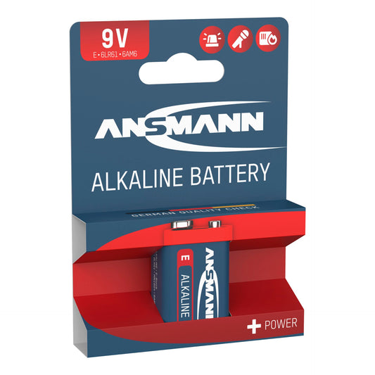 1 Ansmann Alkaline 9V block red-line