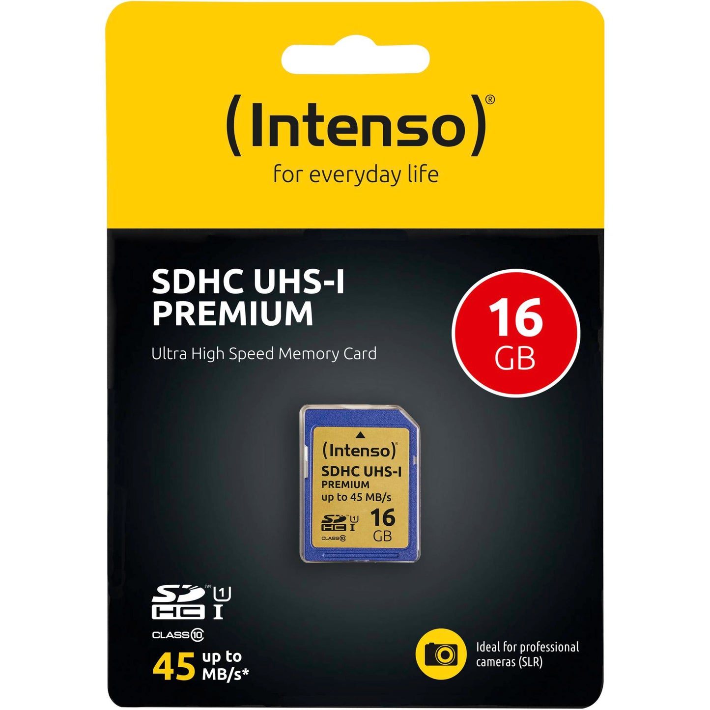 Intenso SDHC Card           16GB Class 10 UHS-I Premium