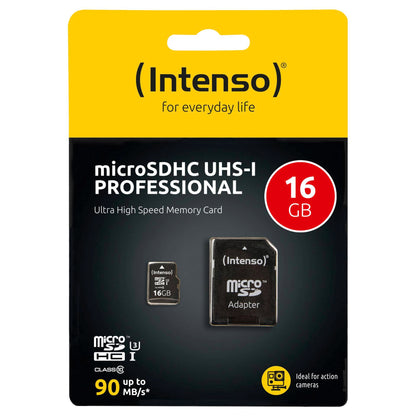 Intenso microSDHC           16GB Class 10 UHS-I Professional
