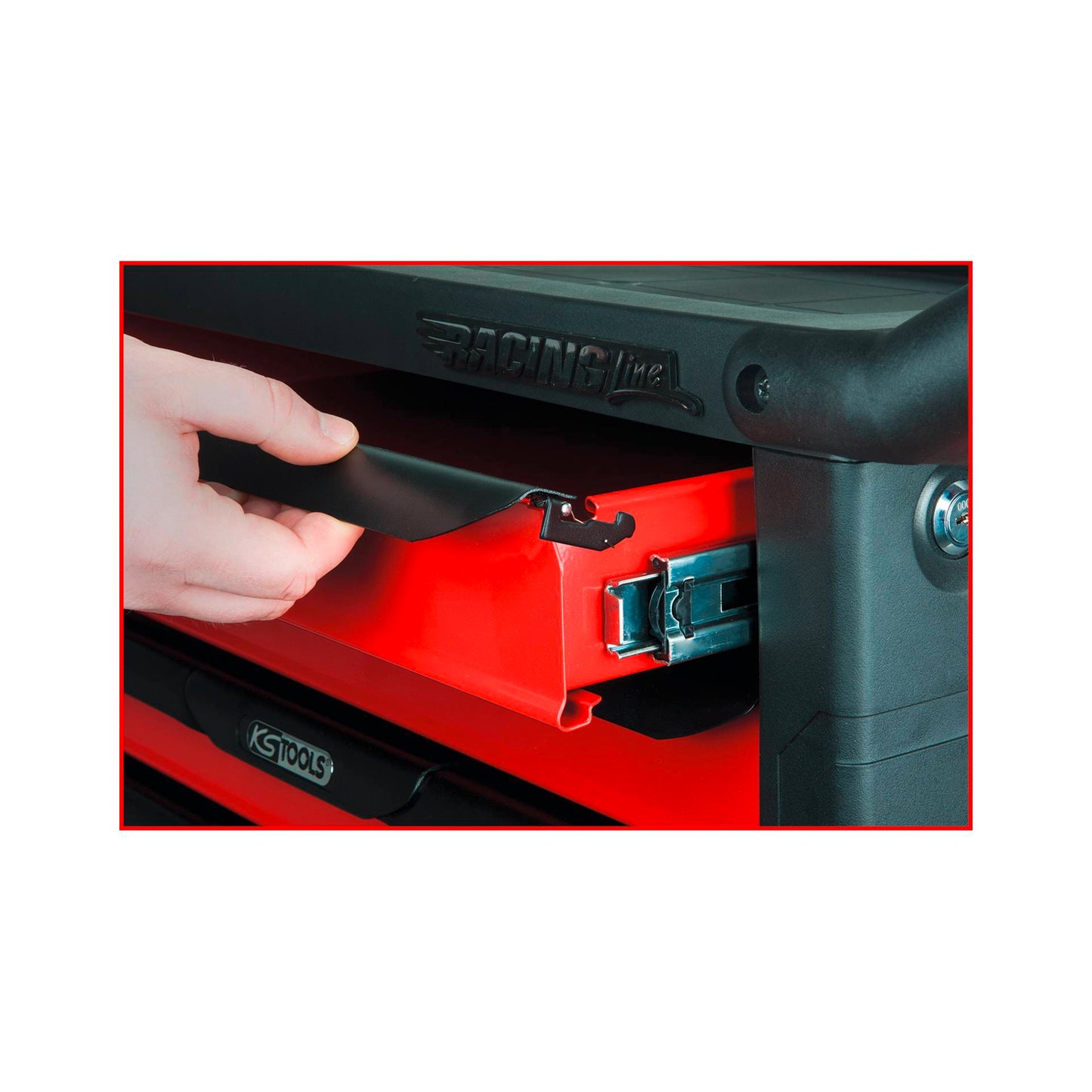 KS Tools RACINGline black-red Workshop Trolley 826.0007