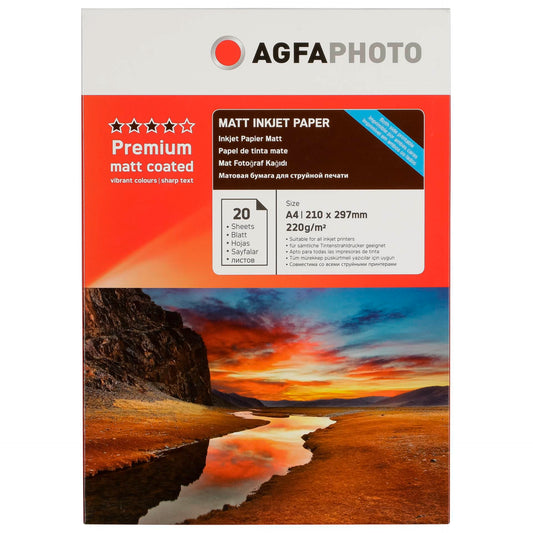 AgfaPhoto Premium Double Side Matt-Coated 220 g A 4 20 Sheets