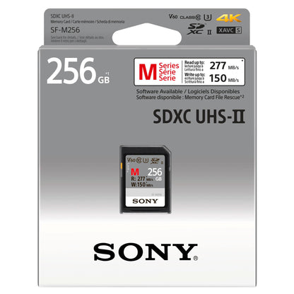 Sony SDXC M series         256GB UHS-II Class 10 U3 V60