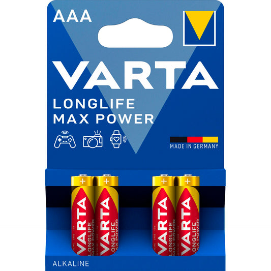 1x4 Varta Longlife Max Power Micro AAA LR03