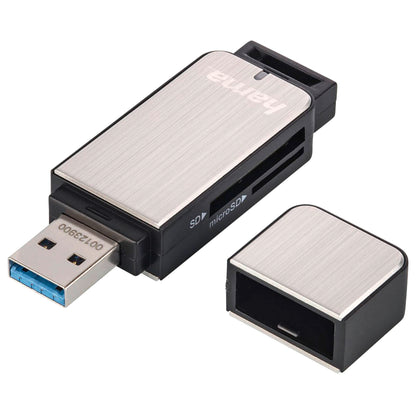 Hama USB 3.0 Multi Card Reader SD/microSD Alu black/silver