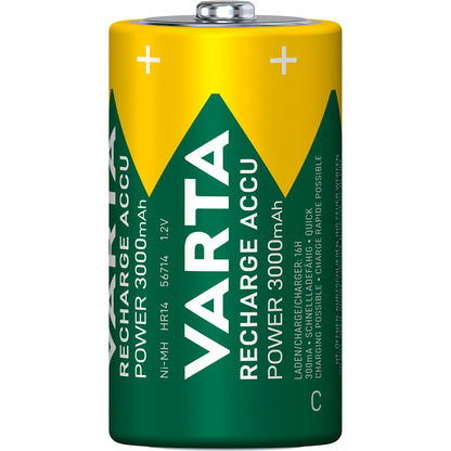 1x2 Varta Rechargeable Accu C Ready2Use NiMH Baby 3000 mAh