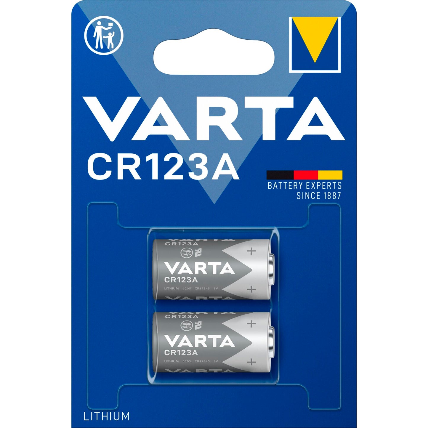 1x2 Varta Professional CR 123 A
