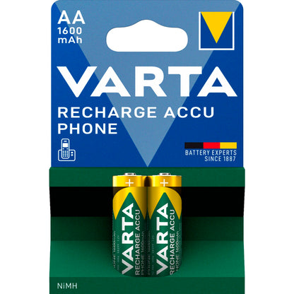 1x2 Varta Professional Accu NiMH 1600 mAh AA Phone Power